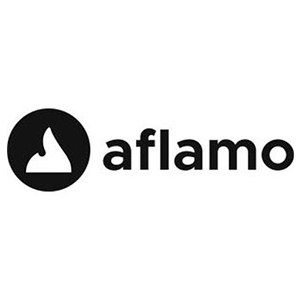 Logotipo de la marca de chimeneas eléctricas Aflamo