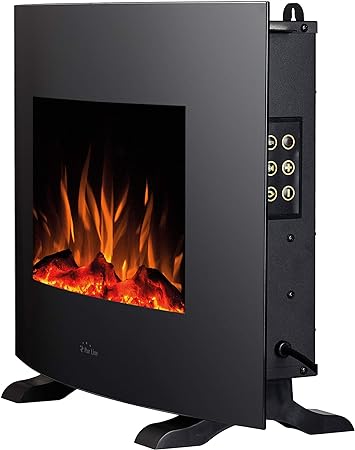 Muestra de lado de una de las Chimeneas Eléctricas Purline CHE-320 con patas