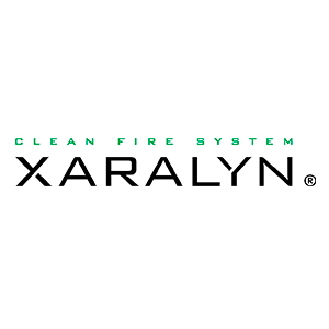 Logotipo de la marca de chimeneas eléctricas Xaralyn